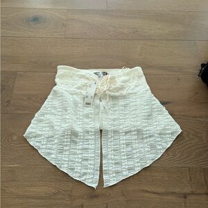 Urban Outfitters Cream Lace Strapless top